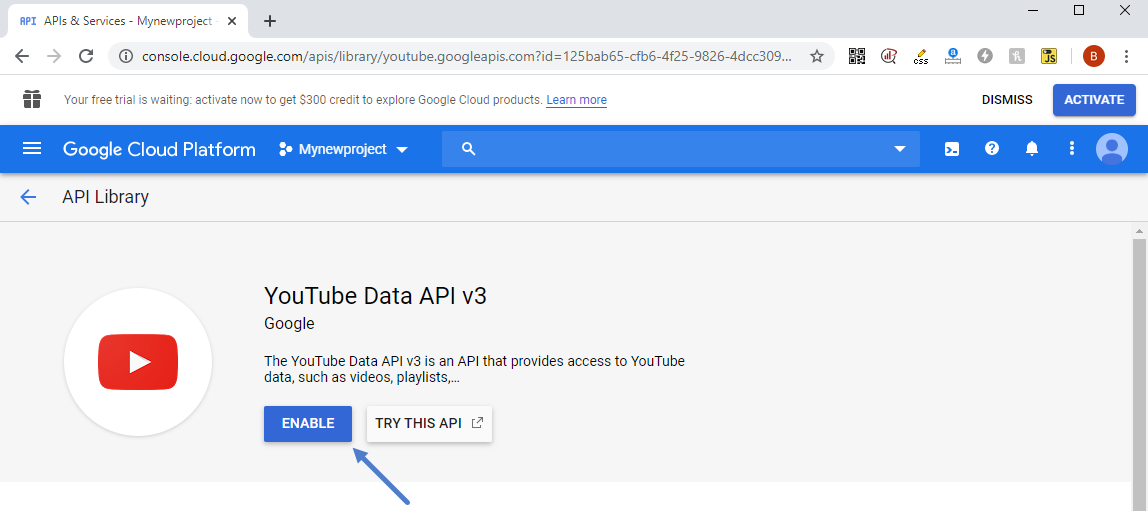 启用API