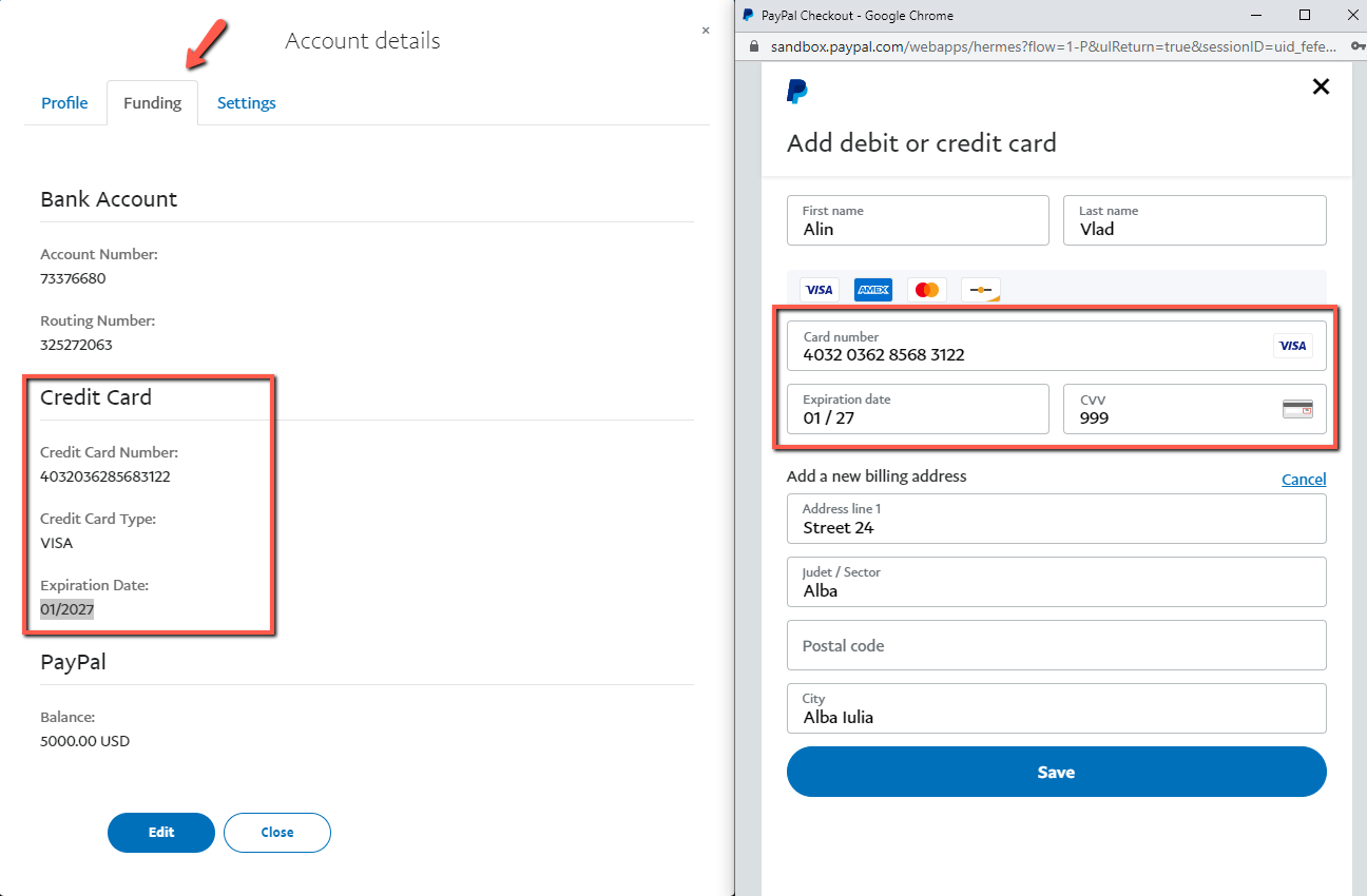 使用PayPal个人账户资金付款
