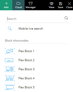 Flex Block列表