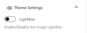 主题设置LightBox选项
