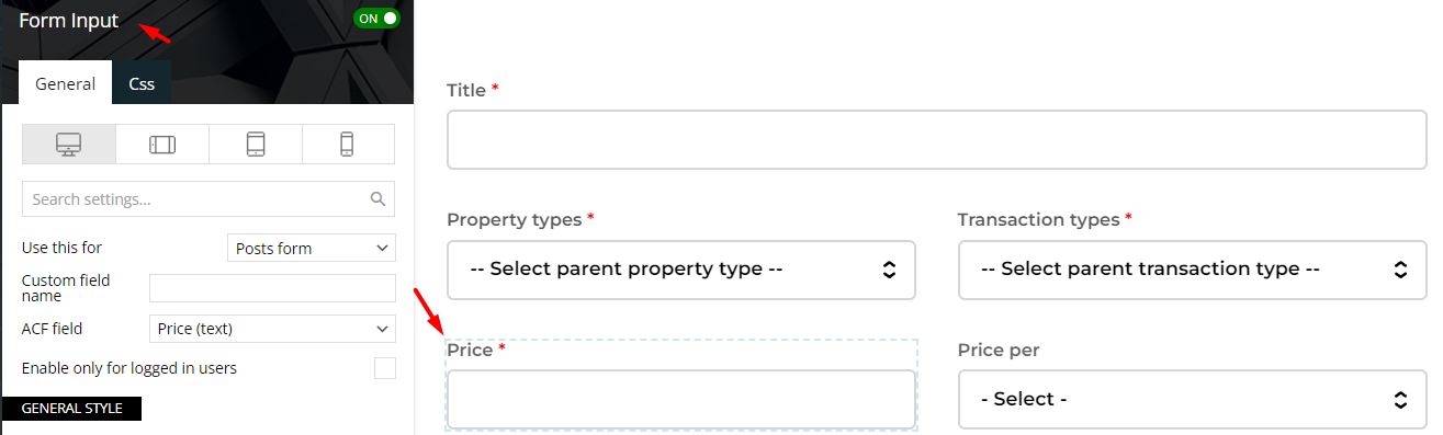 Form Input